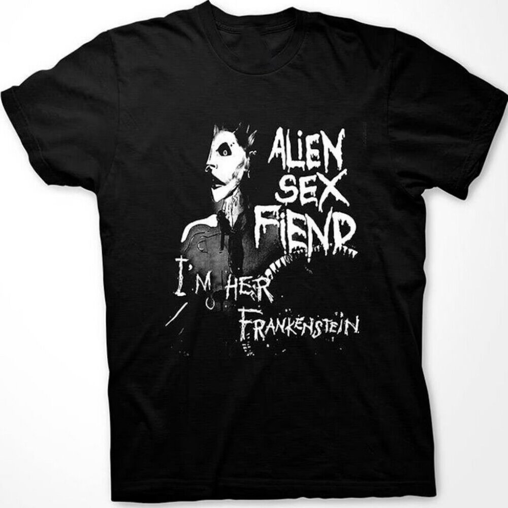 Hot Alien Sex Fiend Album T-shirt Hot Black All Size T-shirt Thaeb876